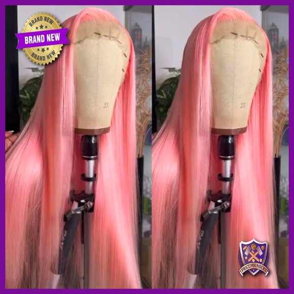 13x4 HD Lace Front Wig Human Hair 18 Inch Silky Straight 180% Density main image 2